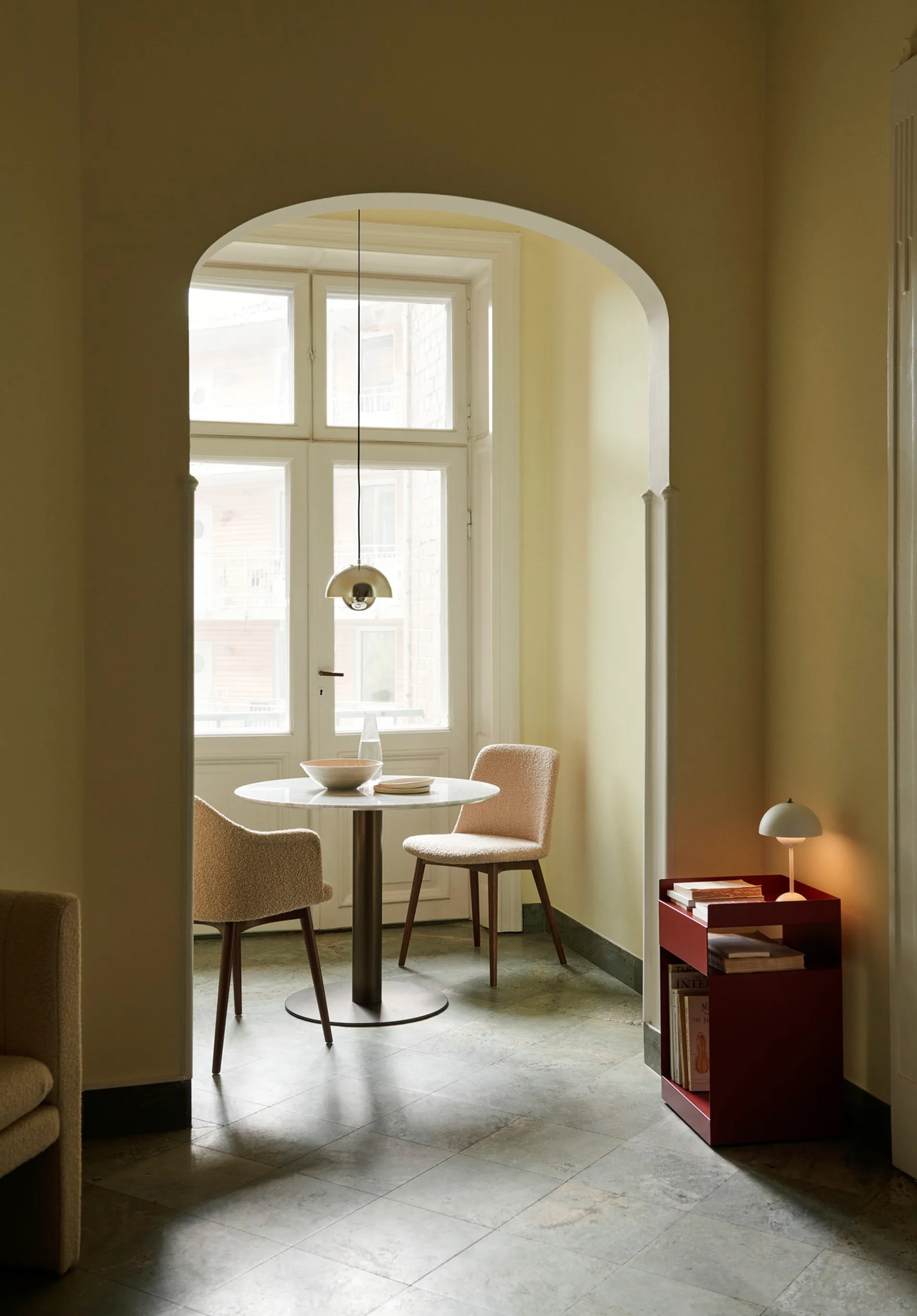 Flowerpot VP1 wisząca lampa, Chrome-plated (chrom) &Tradition