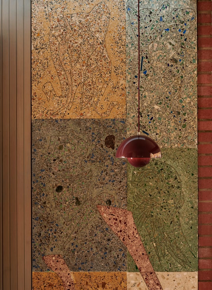Flowerpot VP1 wisząca lampa, Dark plum (ciemna śliwka) &Tradition