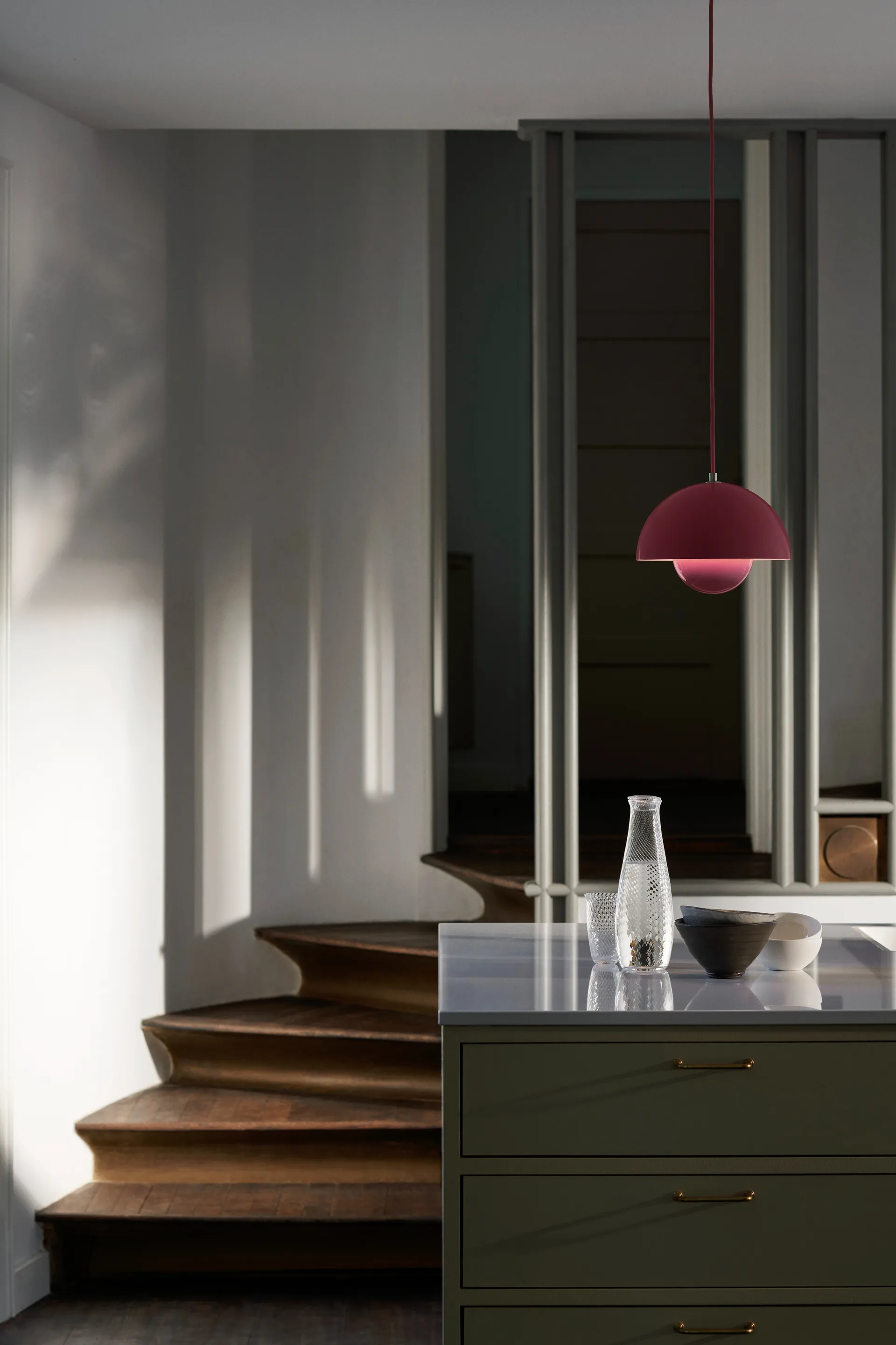 Flowerpot VP1 wisząca lampa, Tangy pink (róż) &Tradition