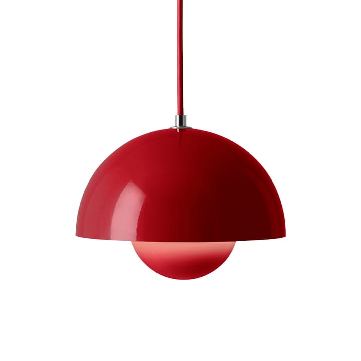 Flowerpot VP1 wisząca lampa, Vermilion red (czerwień) &Tradition