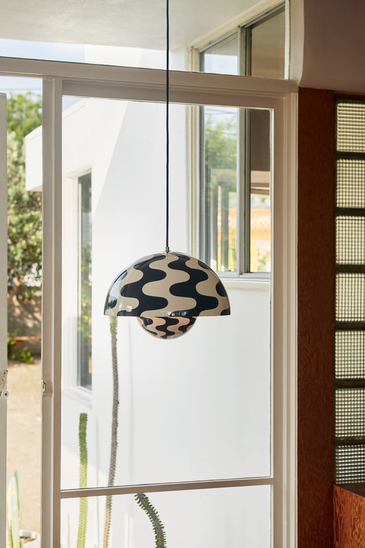 Flowerpot VP7 wisząca lampa, Black-white pattern &Tradition