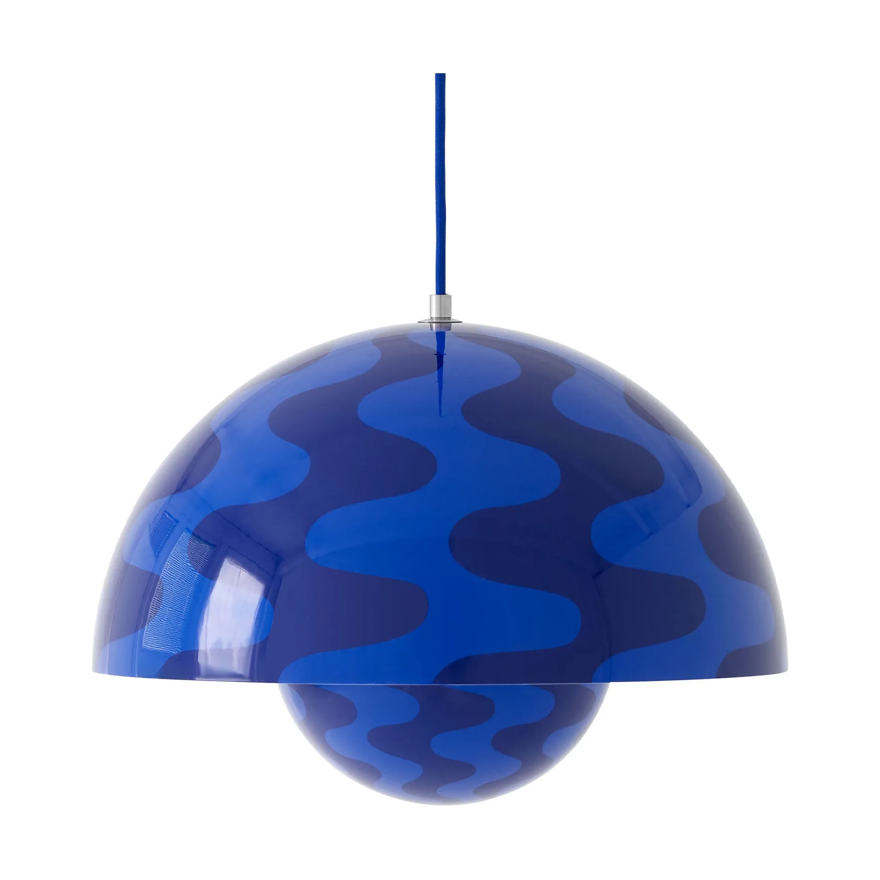Flowerpot VP7 wisząca lampa, Cobalt blue-Twilight blue &Tradition