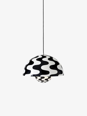 Flowerpot wisząca lampa duża VP2 - Black-white pattern - &Tradition