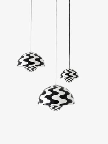 Flowerpot wisząca lampa duża VP2 - Black-white pattern - &Tradition