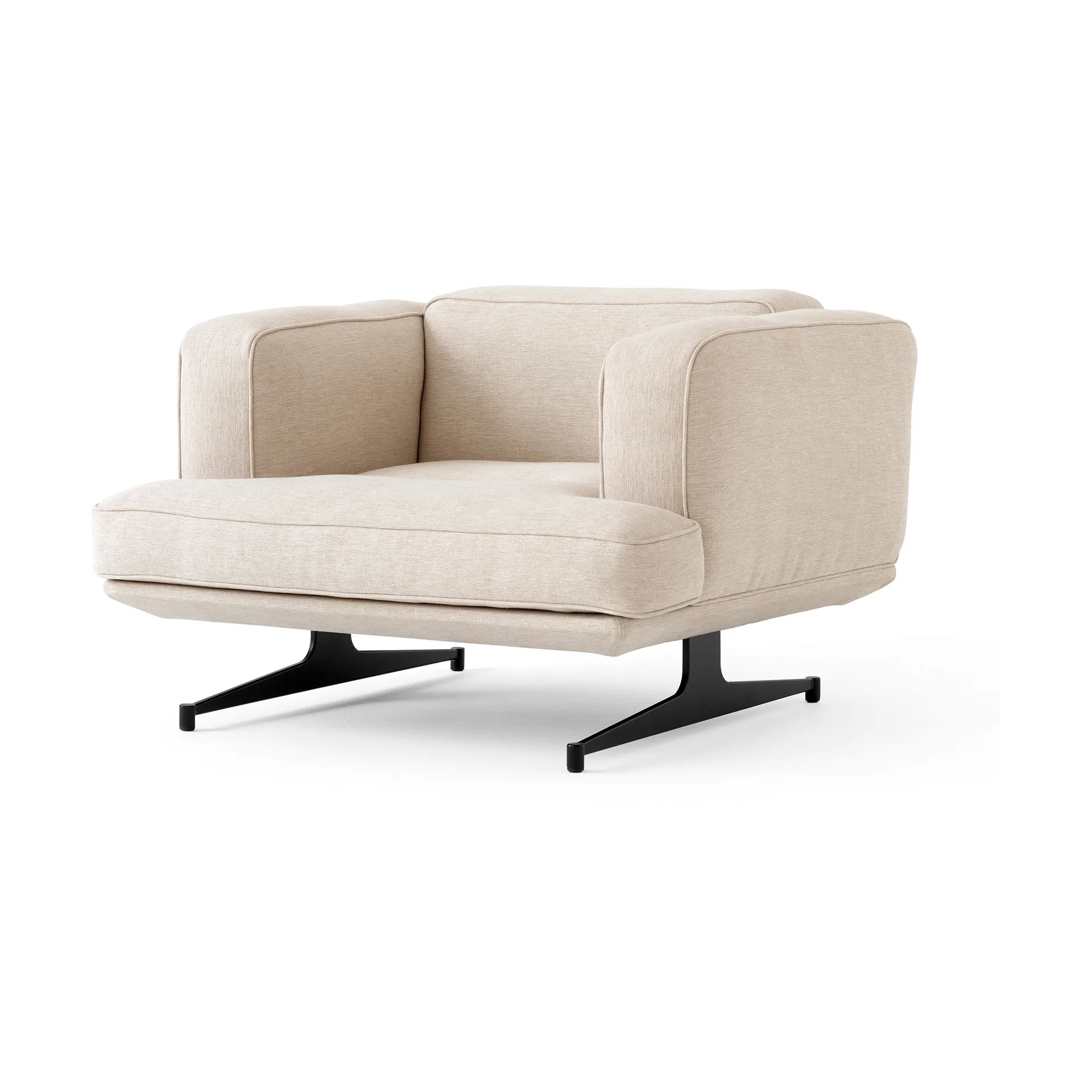 Fotel Inland AV21, Gliniany 0011-ciepły czarny &Tradition