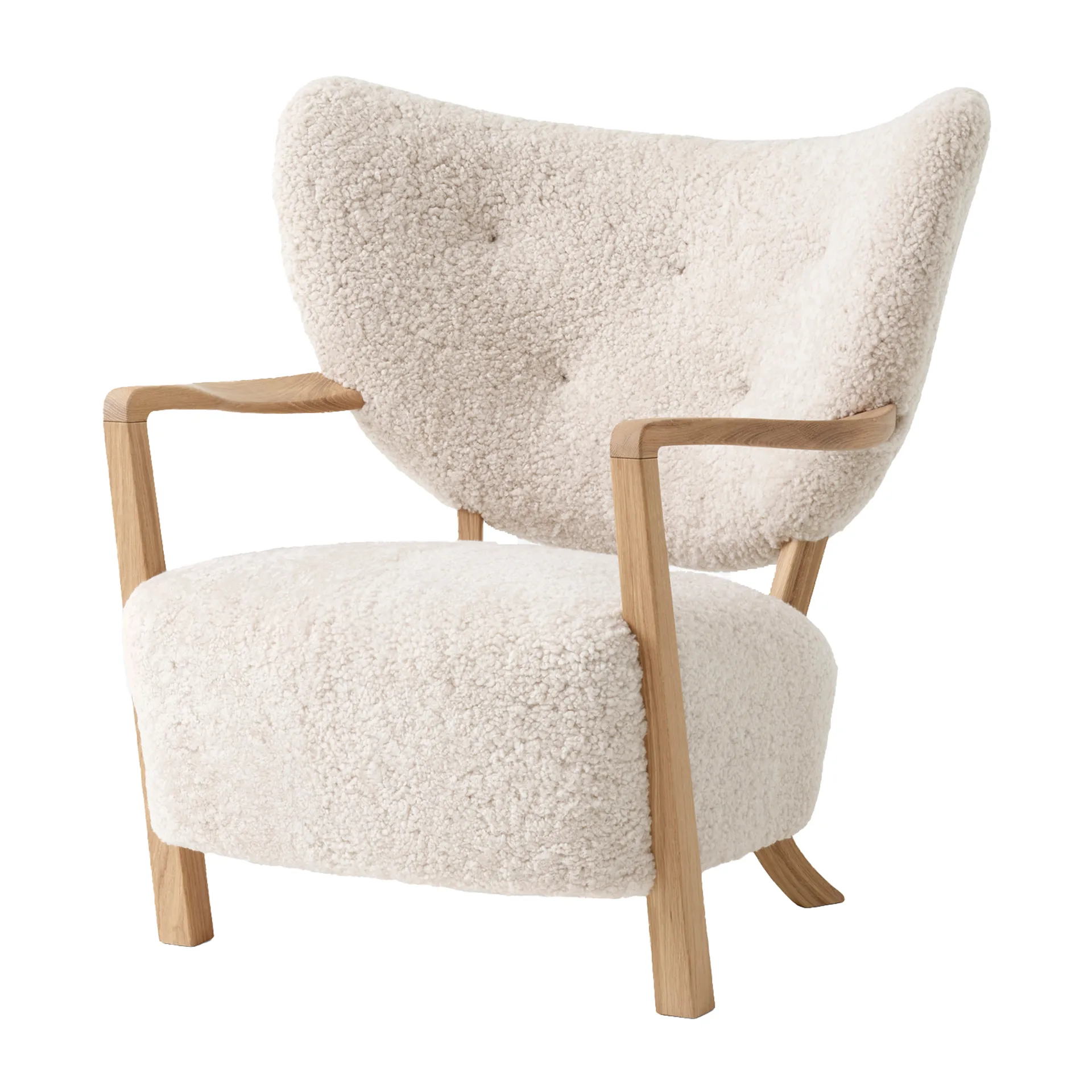 Fotel Wulff Lounge Chair ATD2, Dąb olejowany-Moonlight &Tradition