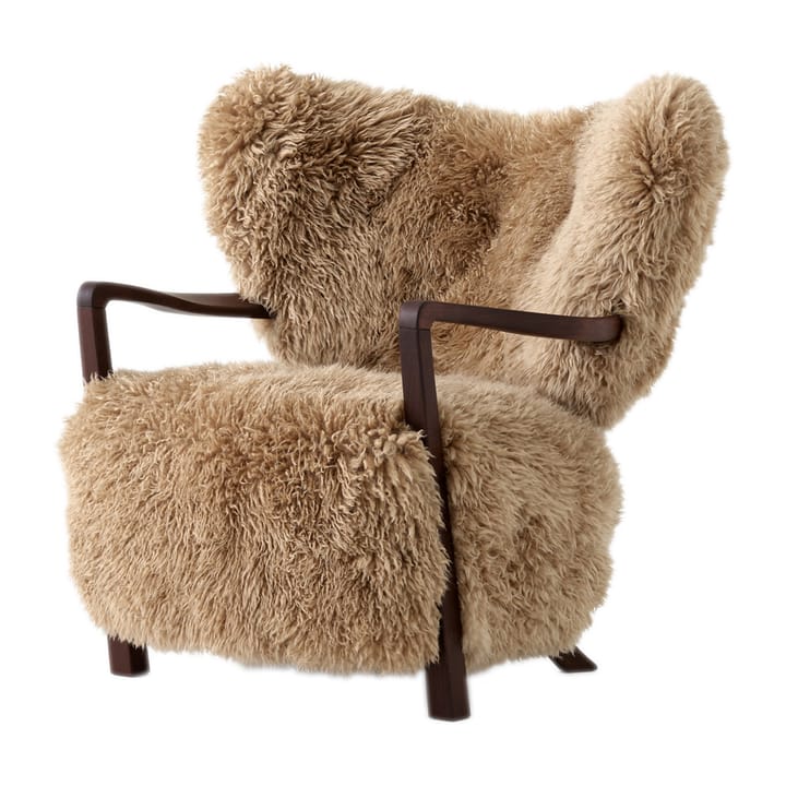 Fotel Wulff Lounge Chair ATD2 - Orzech olejowany- Sheepskin honey  - &Tradition