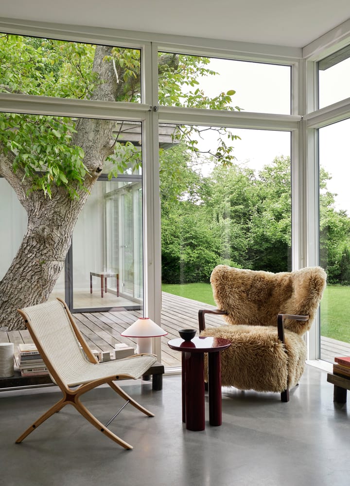 Fotel Wulff Lounge Chair ATD2, Orzech olejowany- Sheepskin honey  &Tradition
