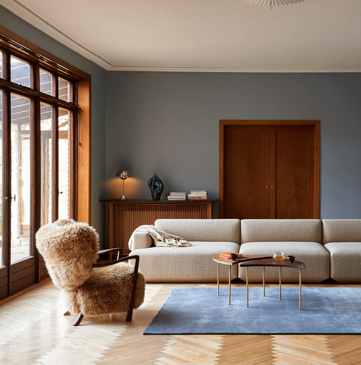 Fotel Wulff Lounge Chair ATD2, Orzech olejowany- Sheepskin honey  &Tradition