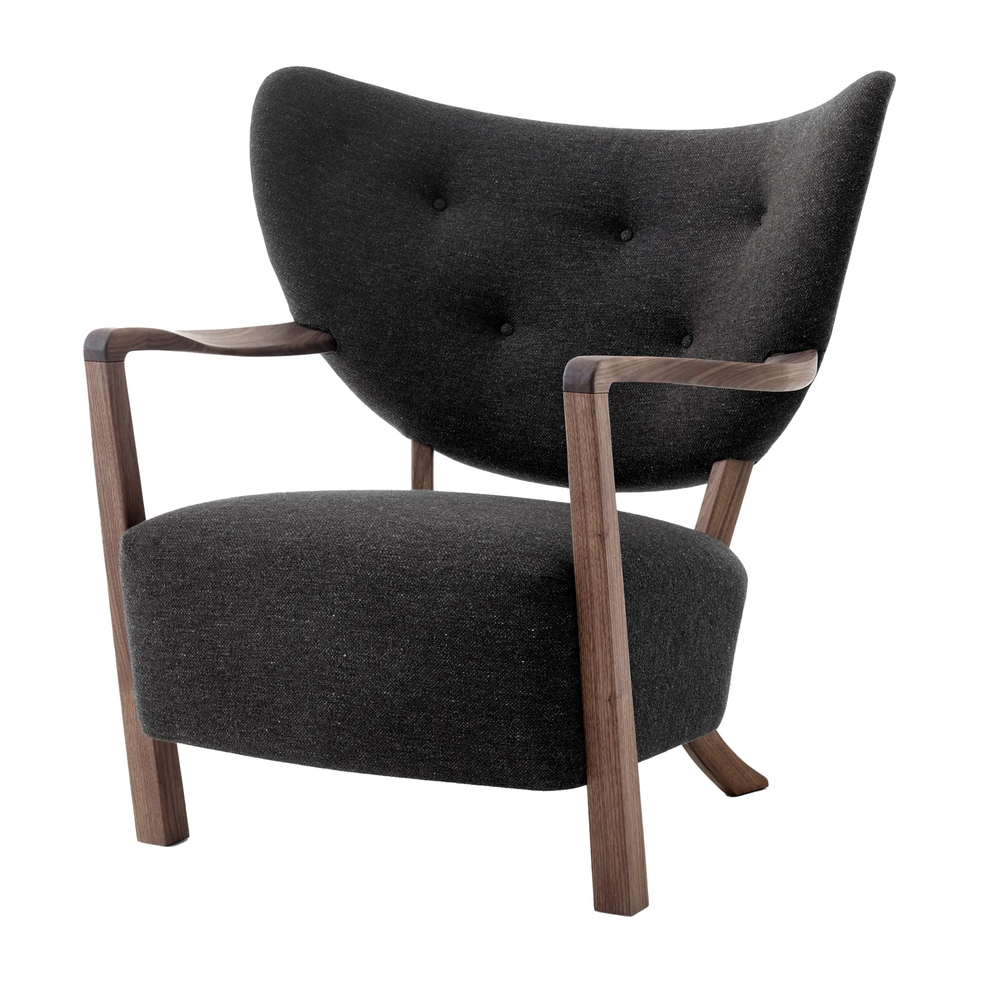 Fotel Wulff Lounge Chair ATD2, Orzech włoski olejowany-Hallingdal &Tradition