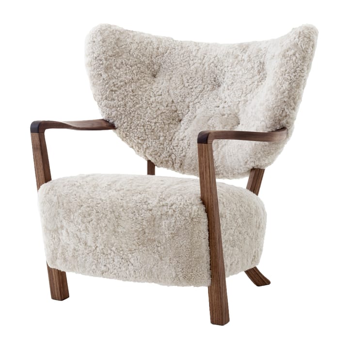 Fotel Wulff Lounge Chair ATD2 - Orzech włoski olejowany-Moonlight - &Tradition