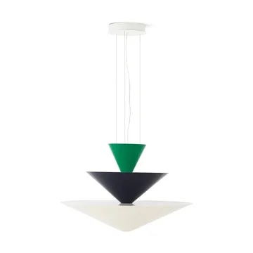 Gio LN15 wisząca lampa Ø92 cm - Signal green-deep blue-ecru - &Tradition