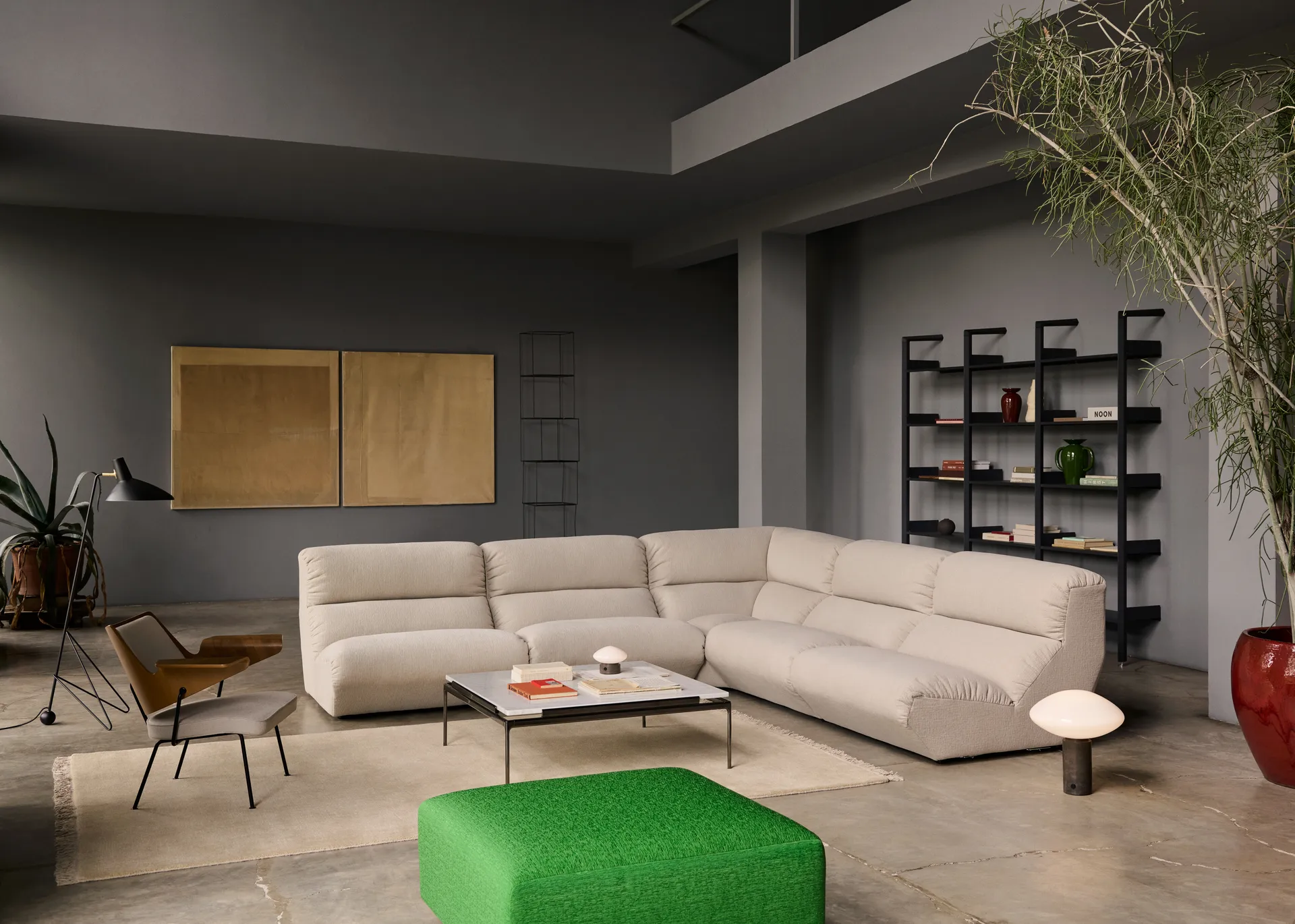 Hi Lo sofa modułowa konfiguracja A Grain 61229,  &Tradition