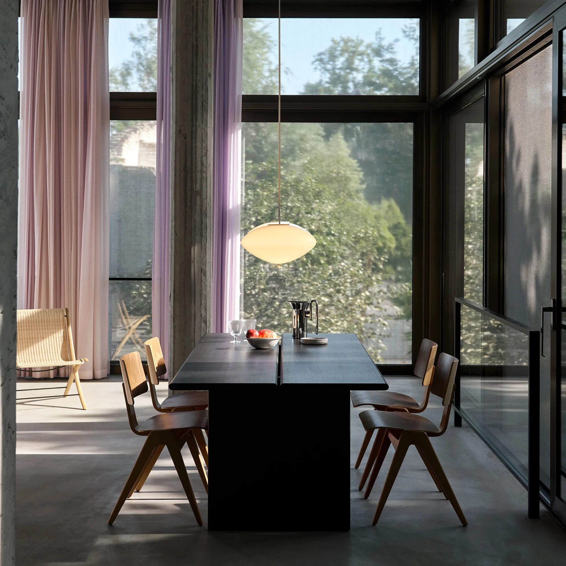 Ita OS1 stół do jadalni 95x200 cm, Dark stained oak &Tradition