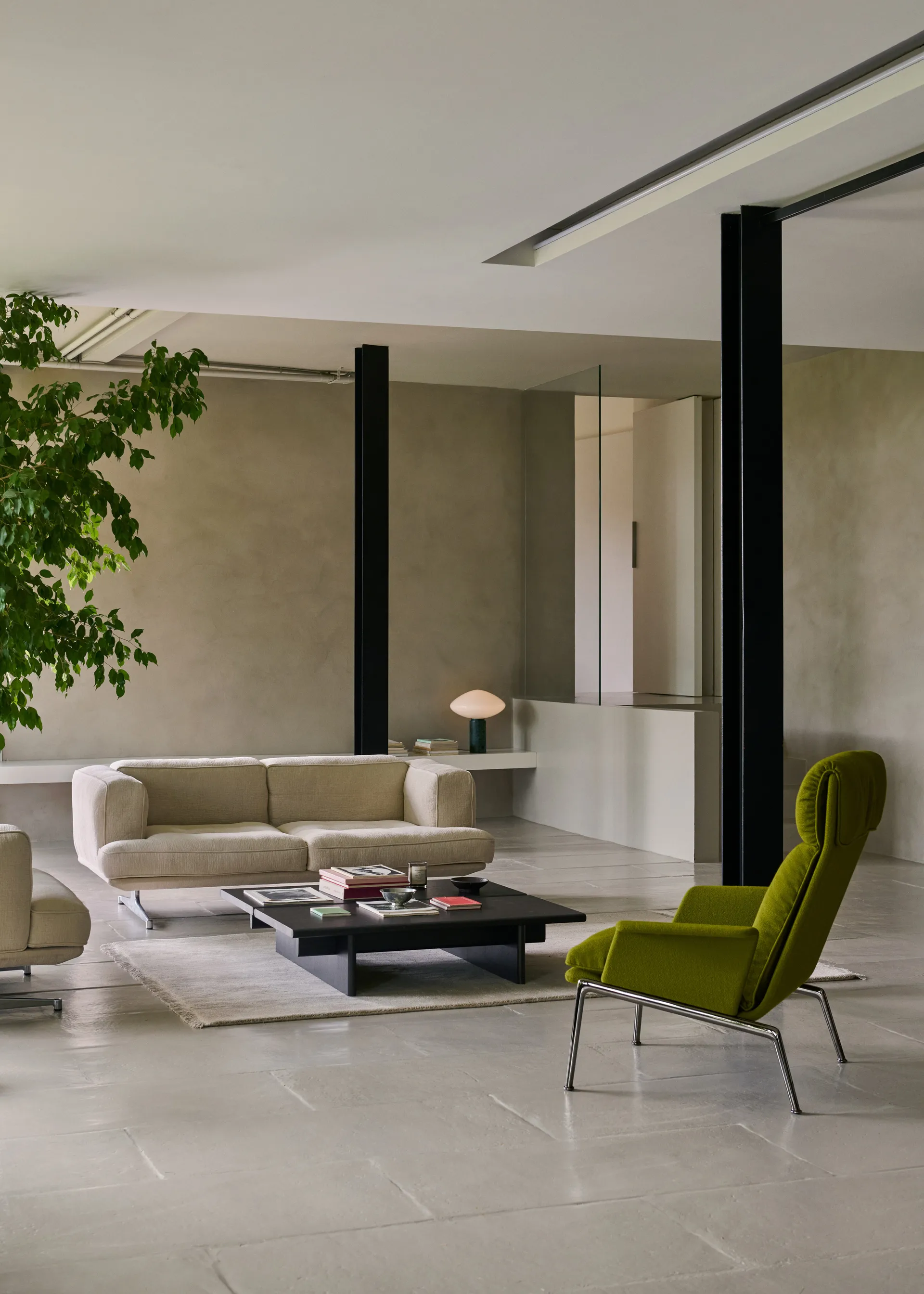 Ita OS4 stolik kawowy 110x110 cm, Dark stained oak &Tradition