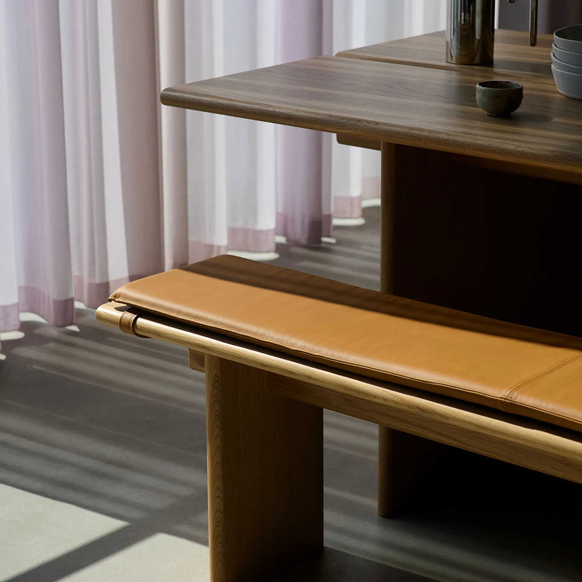 Ita OS5 poduszka na siedzisko ławki 170 cm, Noble leather congnac &Tradition