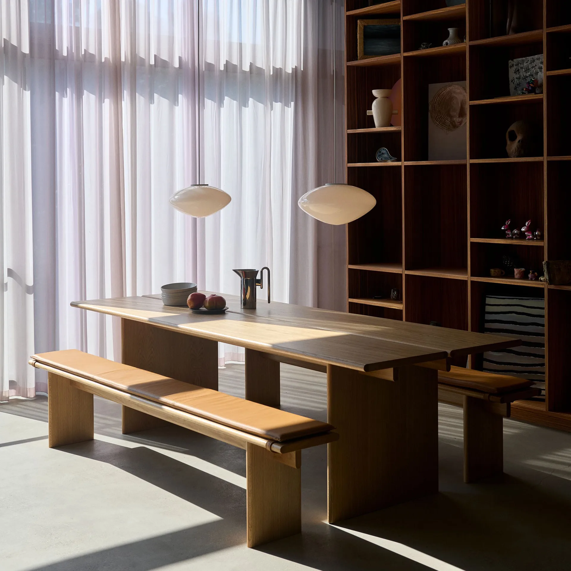 Ita OS6 poduszka na siedzisko ławki 230 cm, Noble leather congnac &Tradition