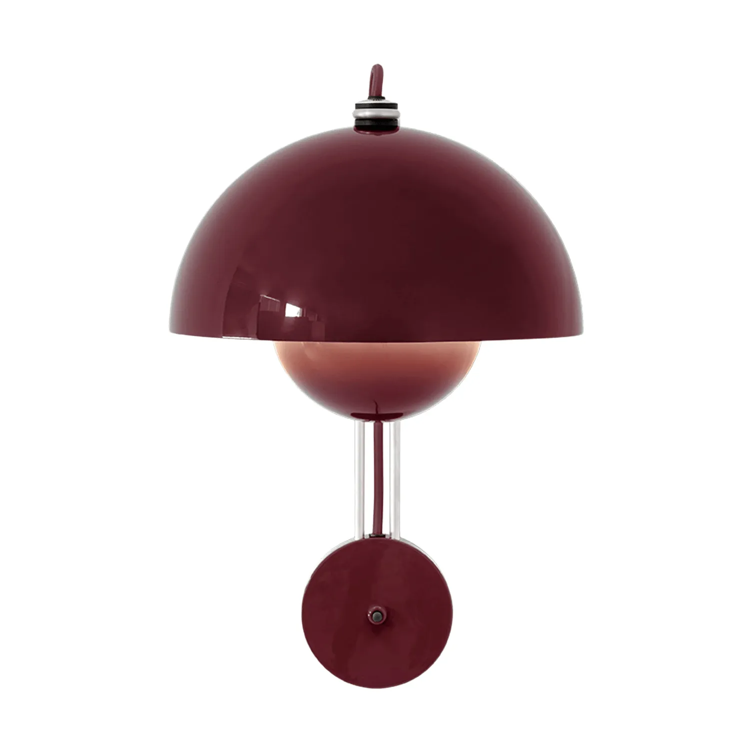 Kinkiet Flowerpot VP8, Dark plum &Tradition