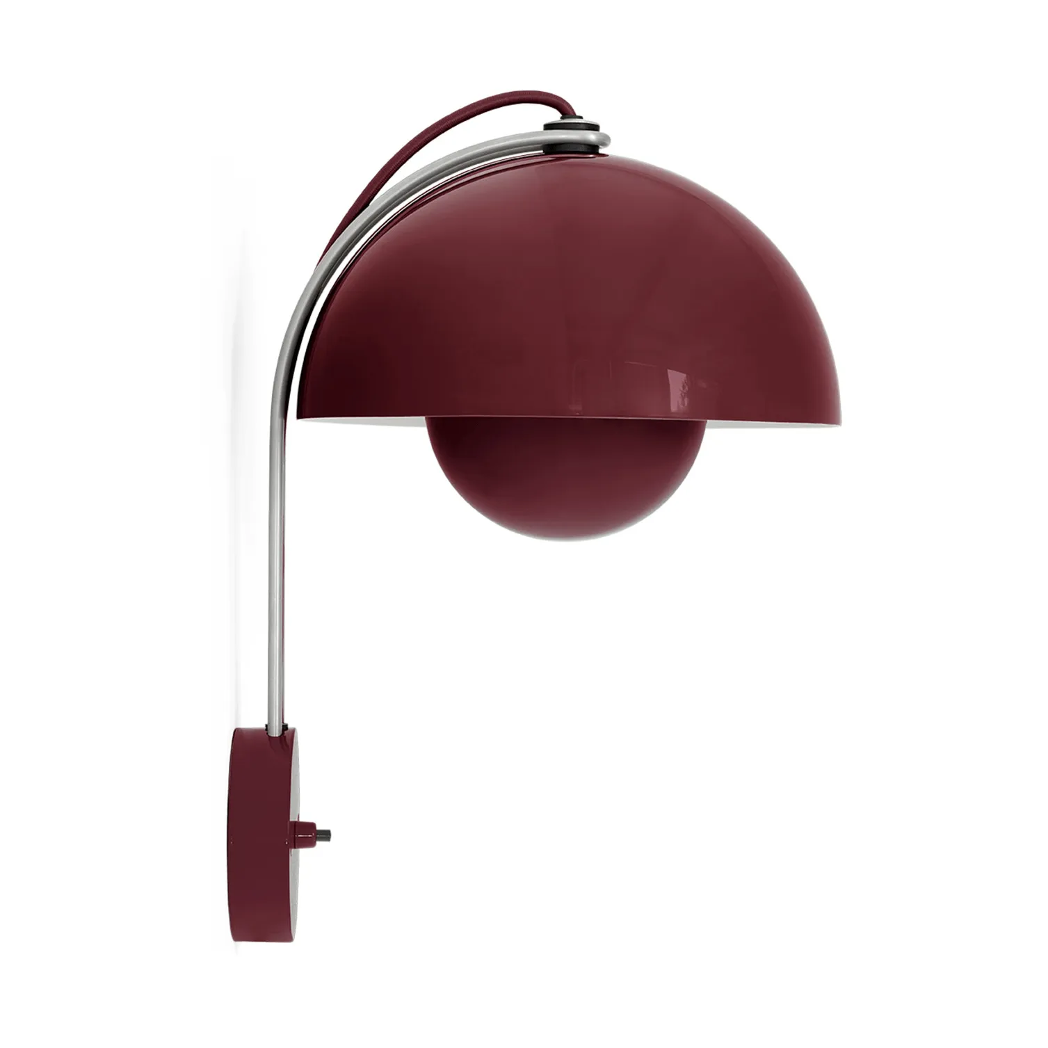 Kinkiet Flowerpot VP8, Dark plum &Tradition