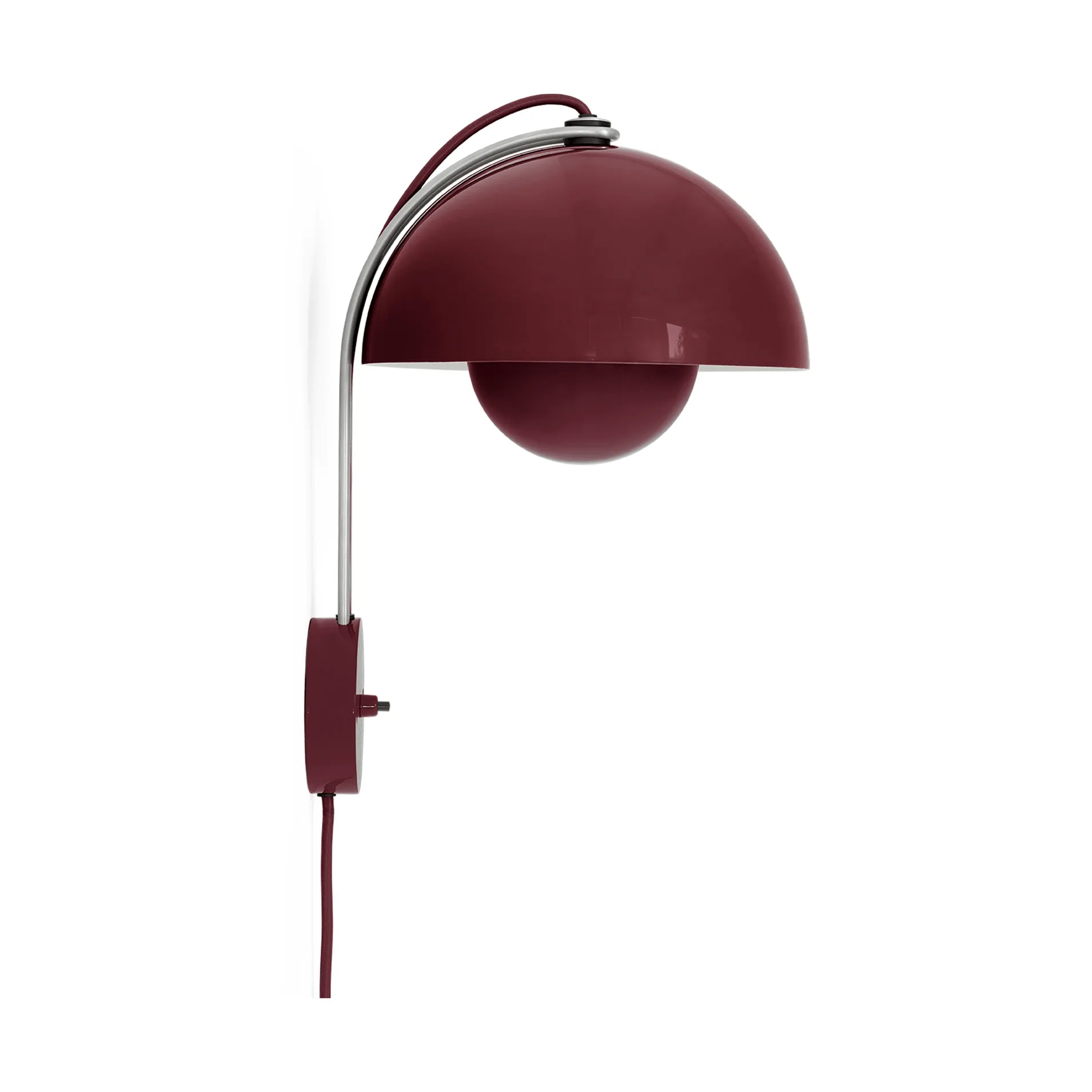 Kinkiet Flowerpot VP8, Dark plum &Tradition