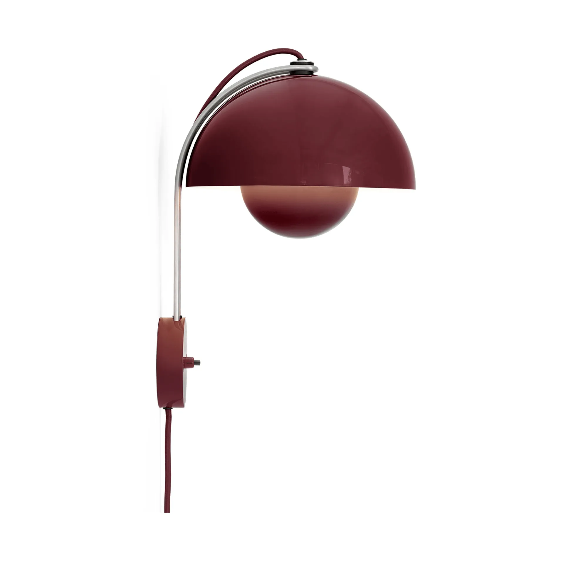Kinkiet Flowerpot VP8, Dark plum &Tradition