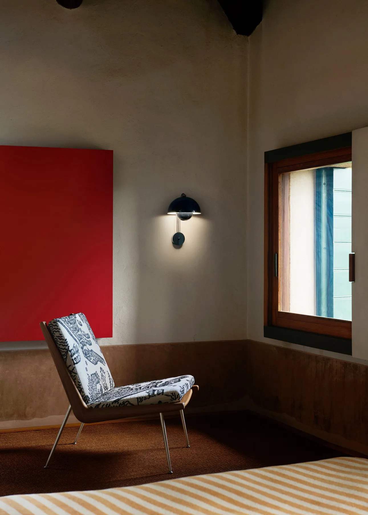 Kinkiet Flowerpot VP8, Stalowy niebieski &Tradition