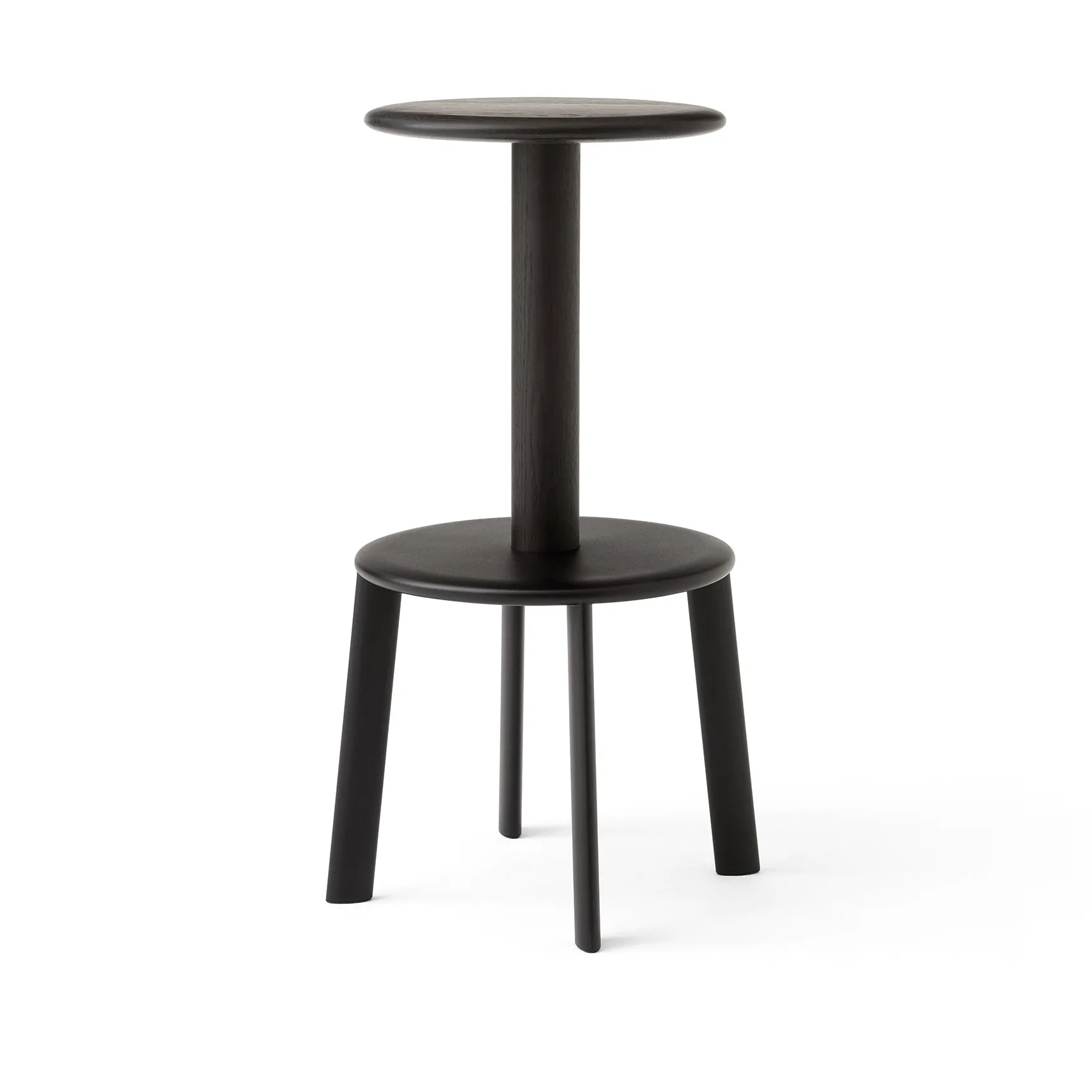 Krzesło barowe Massif AV40, Dark stained oak-warm black &Tradition
