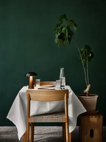 Krzesło Betty TK1, Dąb-naturalna pleciona lniana taśma, zestaw 4 szt. - &Tradition