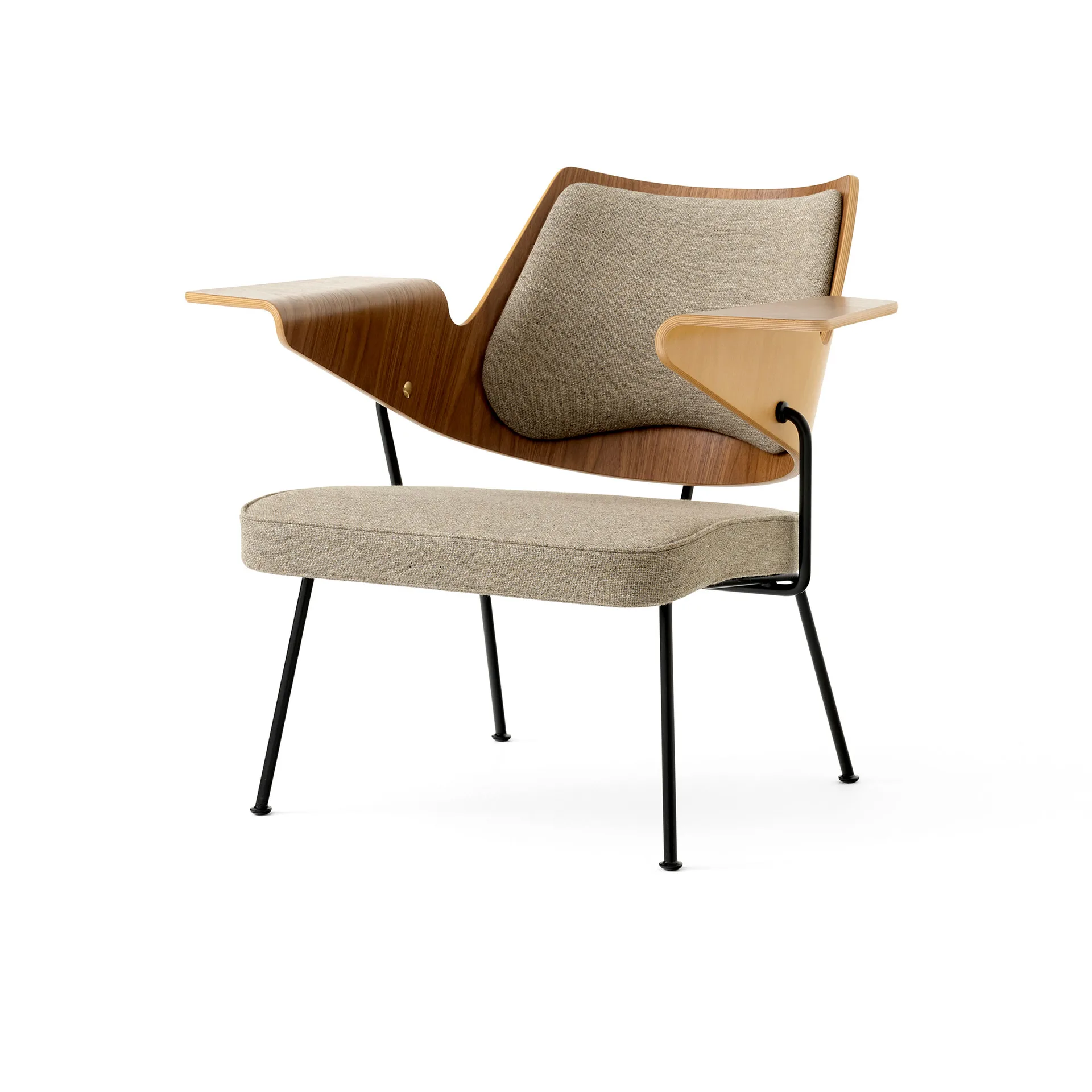 Krzesło RFH RD8, Walnut-beech-brown &Tradition