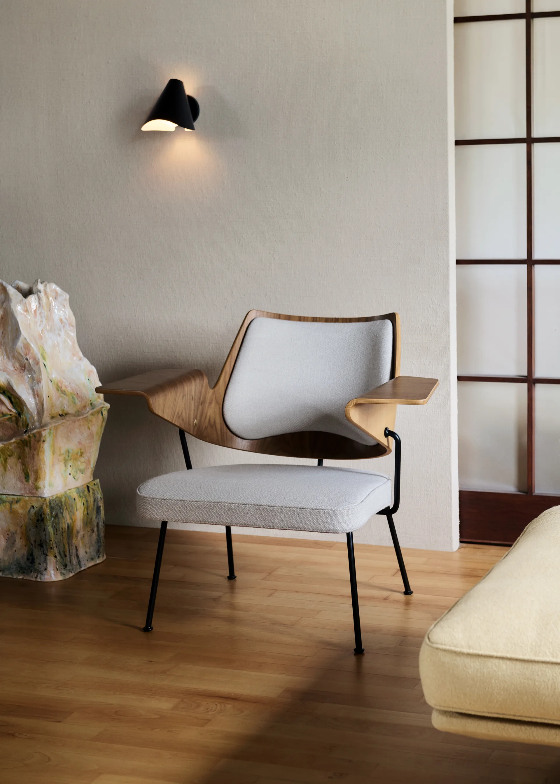 Krzesło RFH RD8, Walnut-beech-offwhite &Tradition