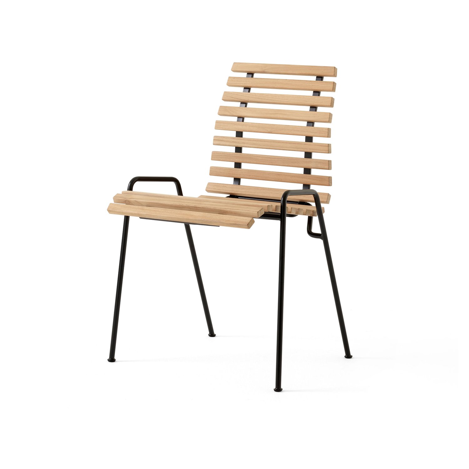 &Tradition Krzesło tarasowe RFH RD4 Teak-black | Skandynawski Design | Krzesła | Brązowy