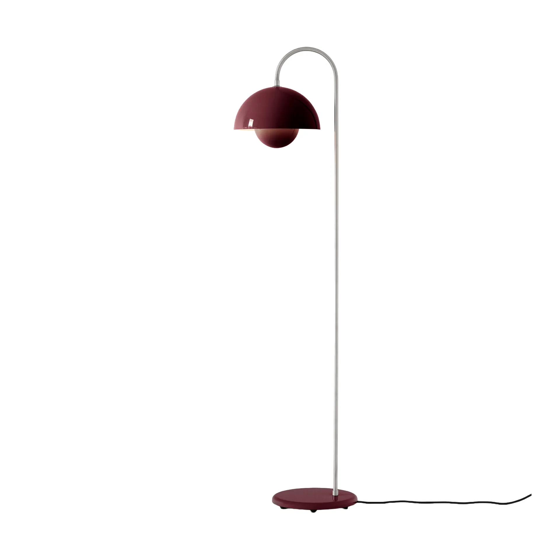 Lampa podłogowa Flowerpot VP12, Dark plum &Tradition