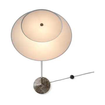 Lampa podłogowa Gio LN 28 - Ciemny chrom, marmur - &Tradition