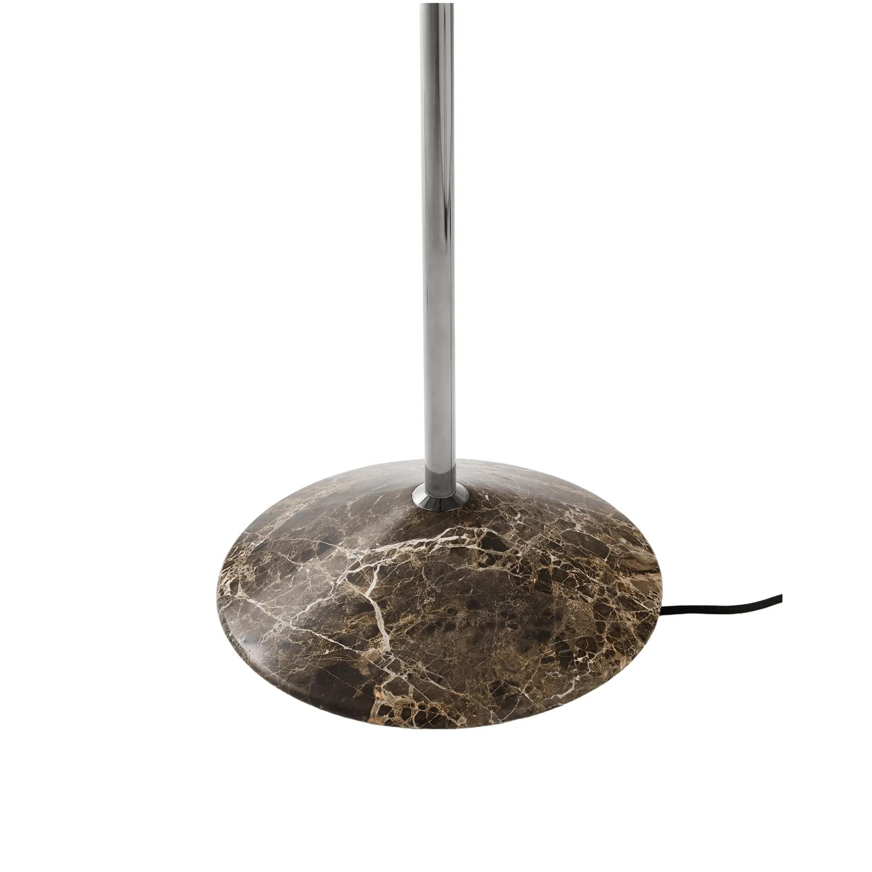 Lampa podłogowa Gio LN 28, Ciemny chrom, marmur &Tradition