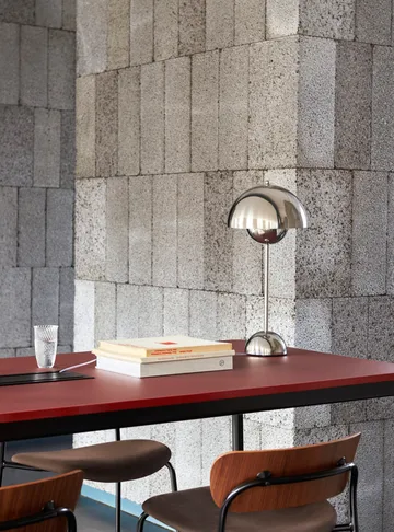 Lampa stołowa Flowerpot VP3 - Chrome-plated - &Tradition