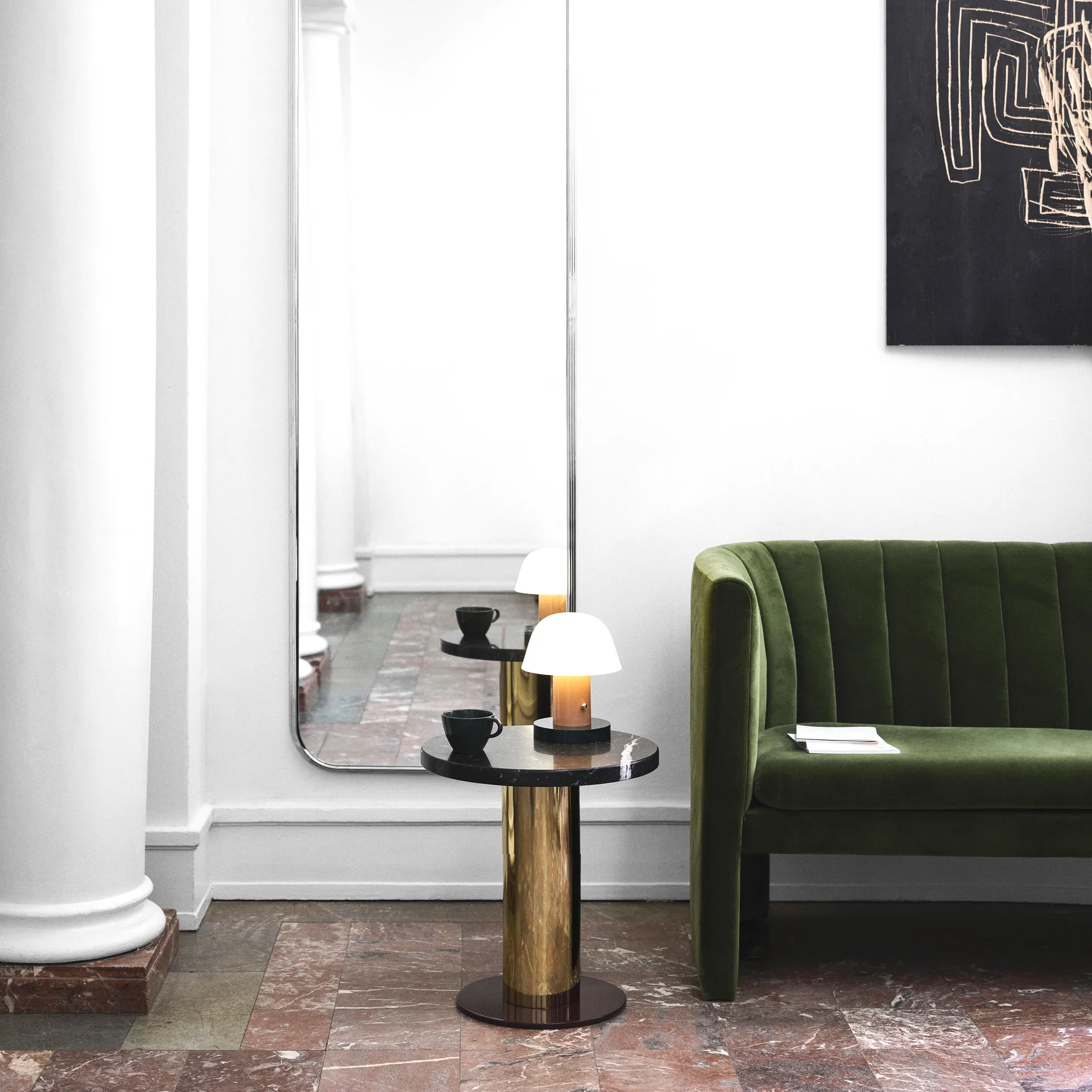 Lampa stołowa Setago JH27 , Nude-forest (beżowa) &Tradition