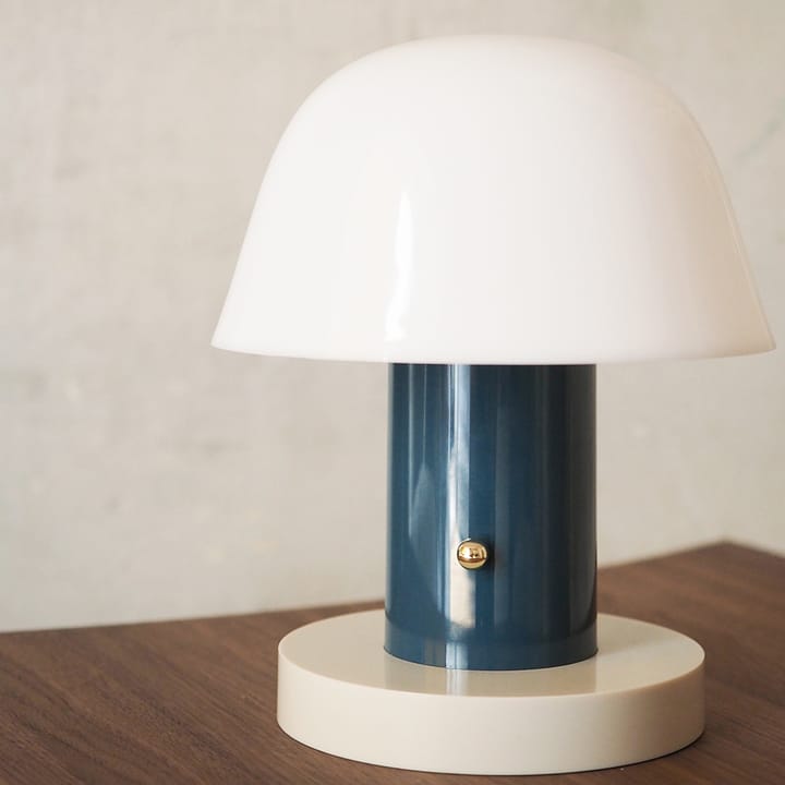 Lampa stołowa Setago JH27 , Twilight-sand (niebieska) &Tradition