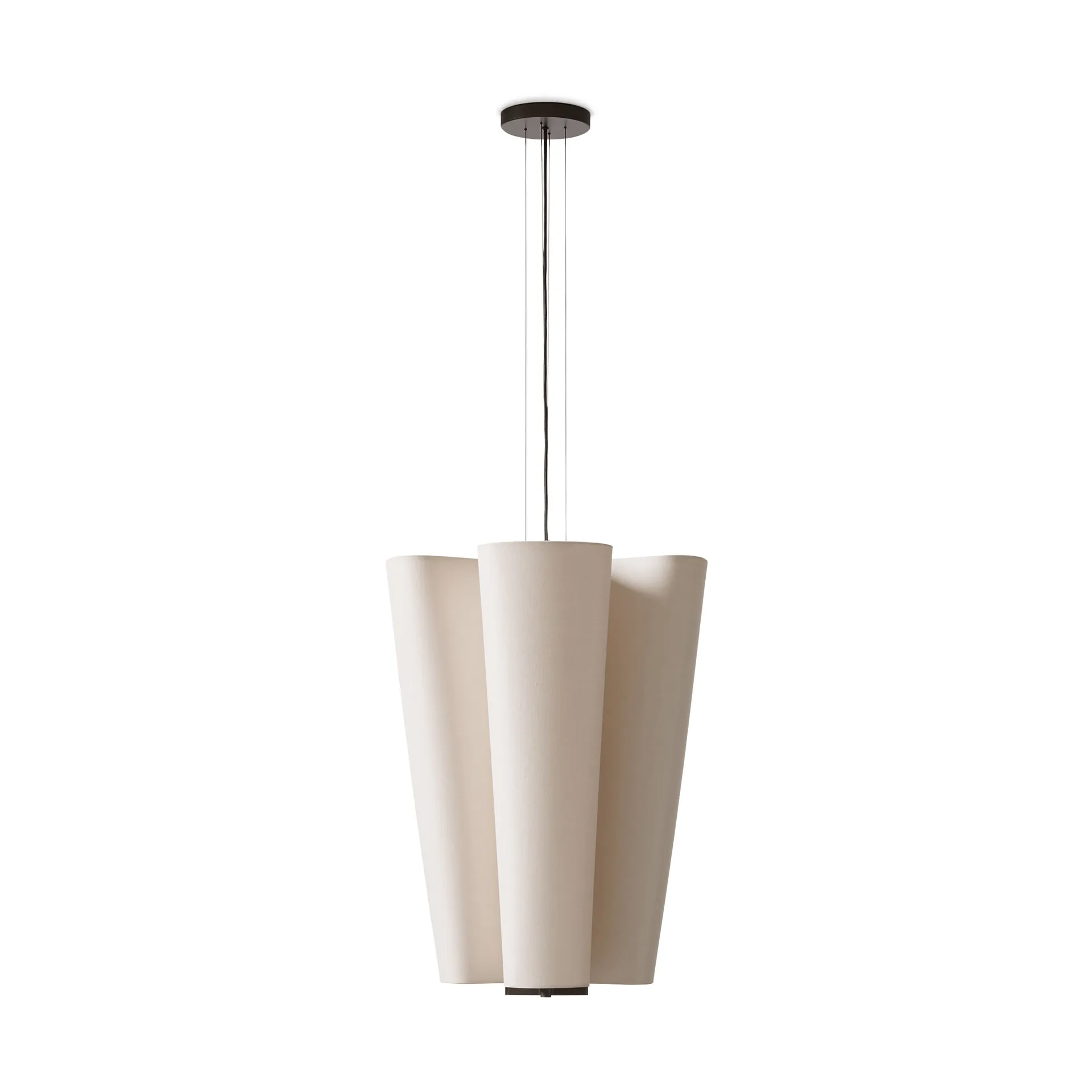 Lampa wisząca Bella chandelier, SC114, Bronzed & Soft Canvas, Ø47,2 cm &Tradition