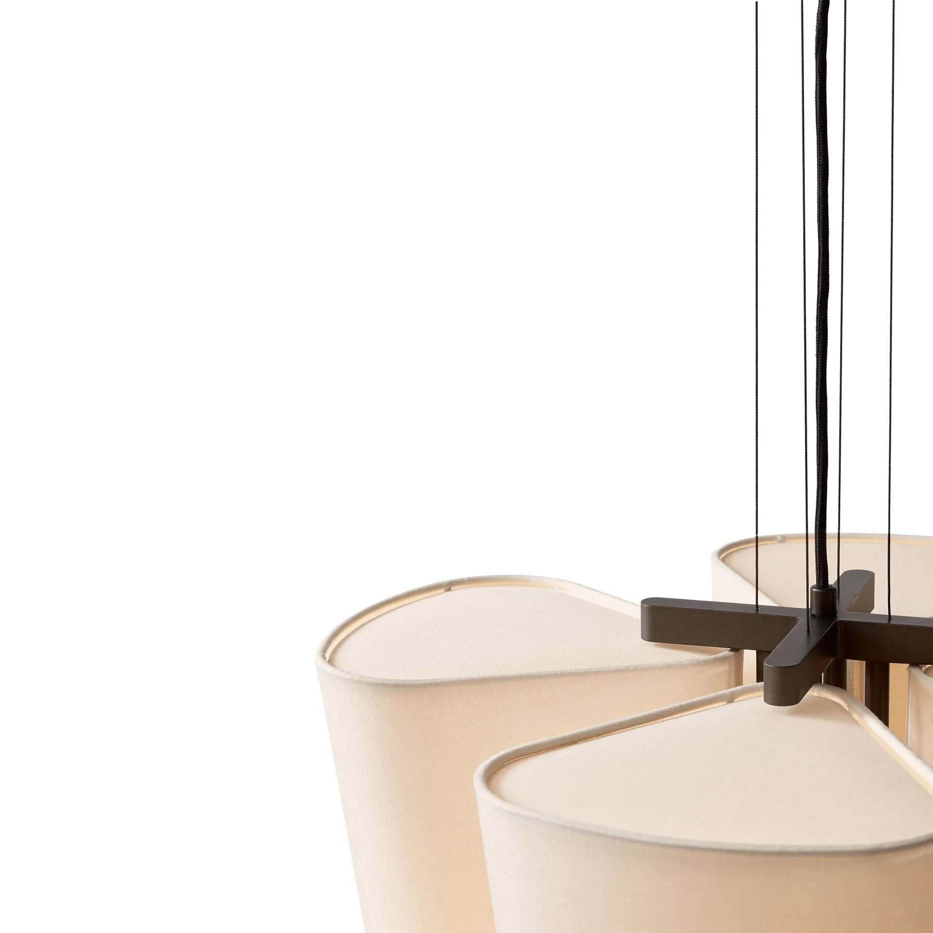 Lampa wisząca Bella chandelier, SC114, Bronzed & Soft Canvas, Ø47,2 cm &Tradition