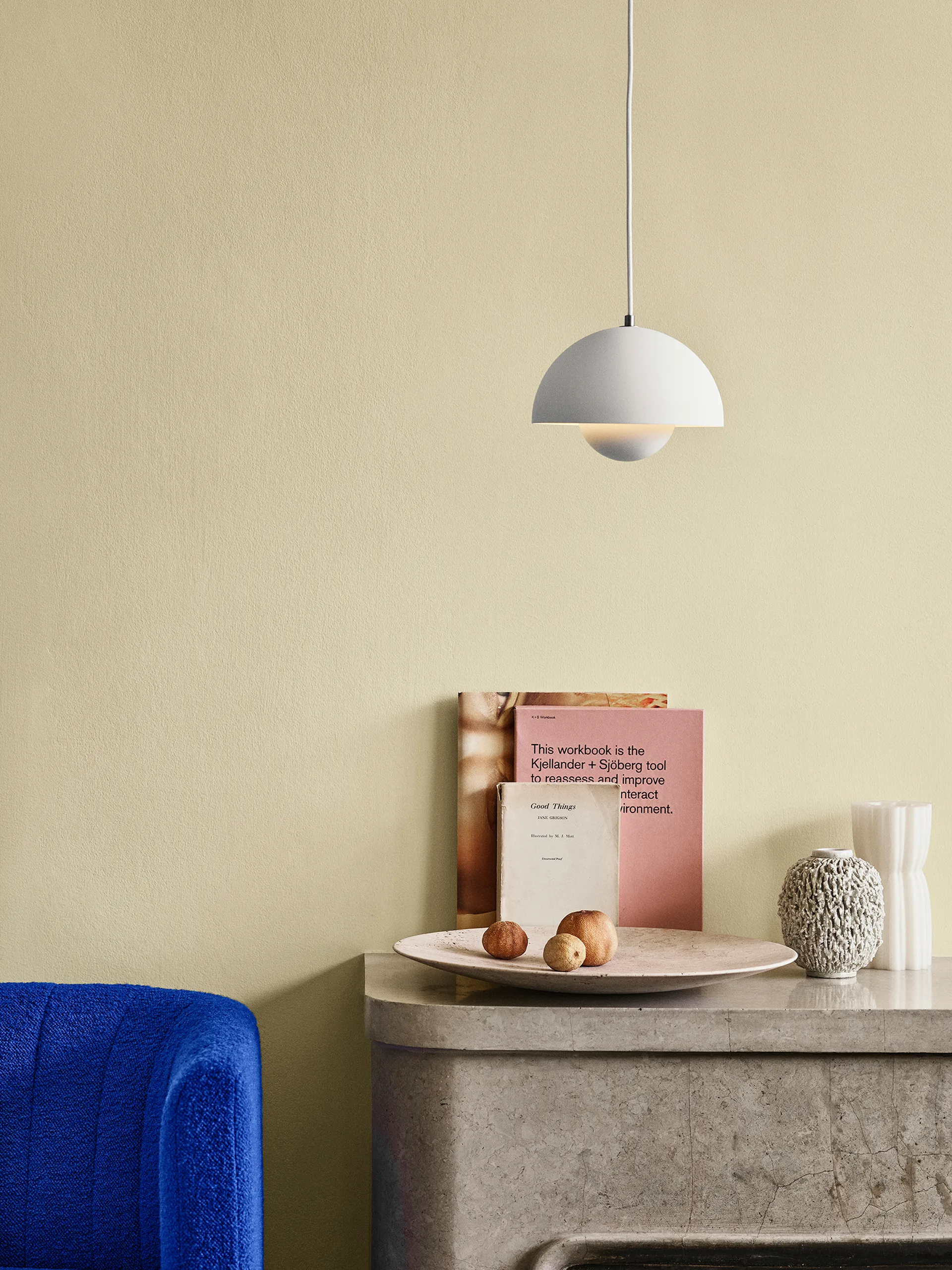 Lampa wisząca Flowerpot VP1, Biała matowa &Tradition