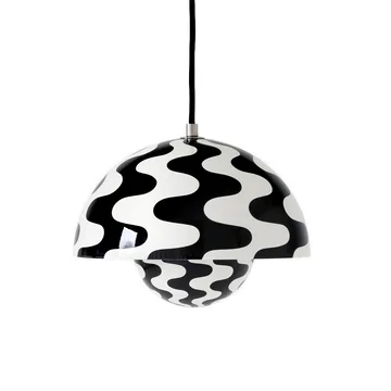 Lampa wisząca Flowerpot VP1 - Black-white pattern (czarnobiała) - &Tradition