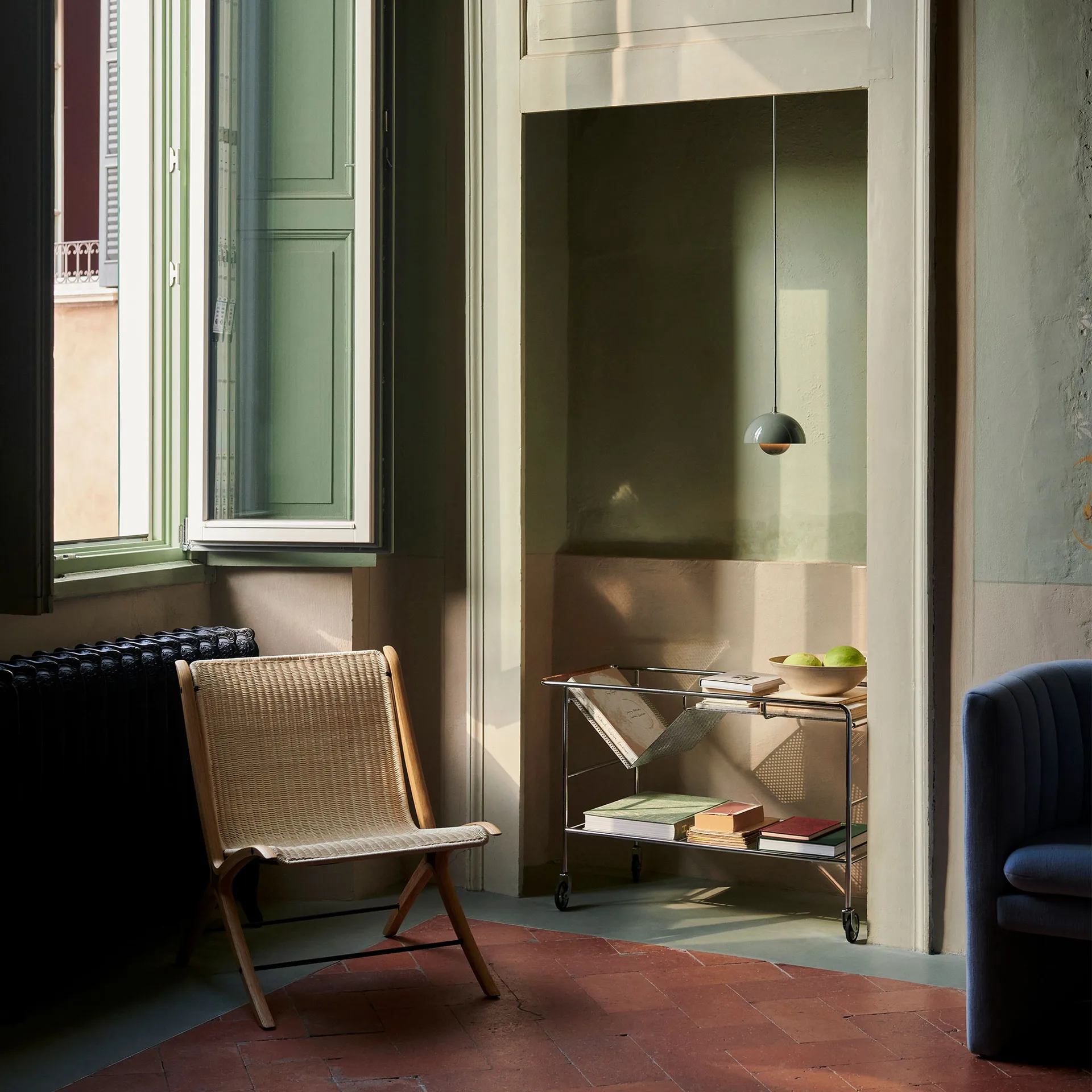 Lampa wisząca Flowerpot VP10, Stone blue &Tradition