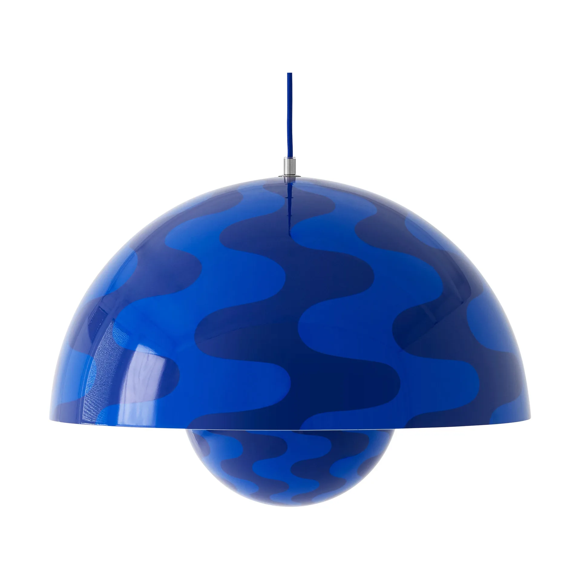 Lampa wisząca Flowerpot VP2, duża, Cobalt blue-Twilight blue &Tradition