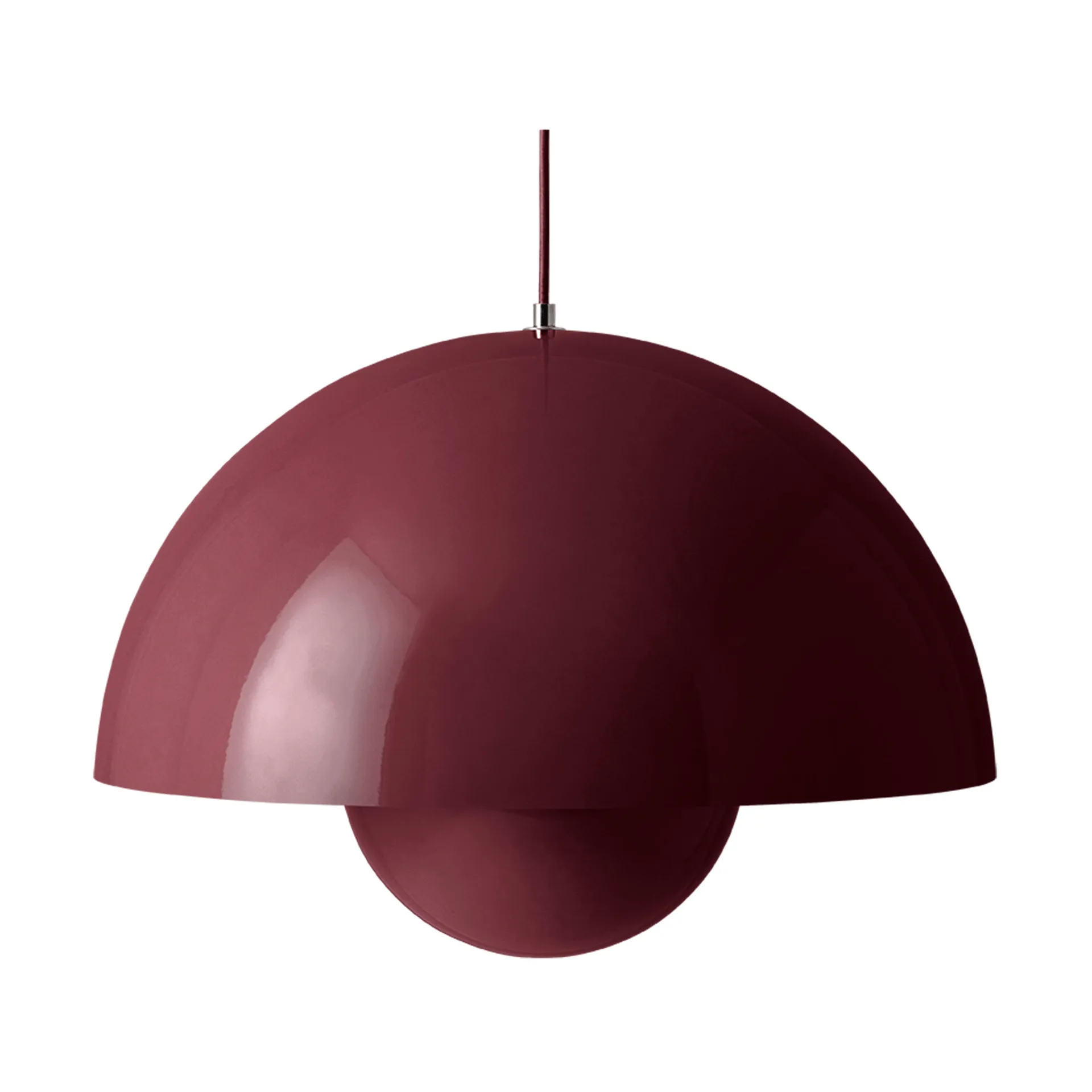 Lampa wisząca Flowerpot VP2, duża, Dark plum &Tradition