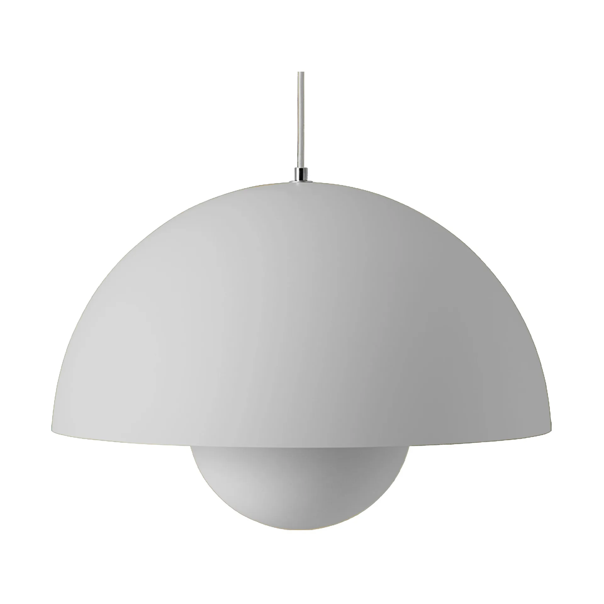 Lampa wisząca Flowerpot VP2, duża, Matt light grey &Tradition