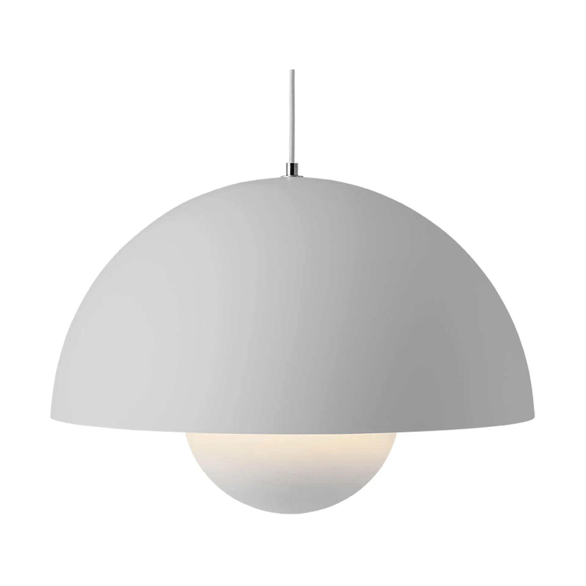 Lampa wisząca Flowerpot VP2, duża, Matt light grey &Tradition