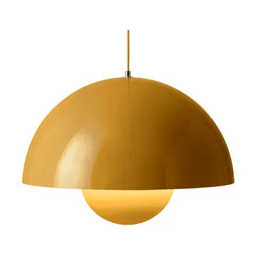 Lampa wisząca Flowerpot VP2, duża - Mustard - &Tradition