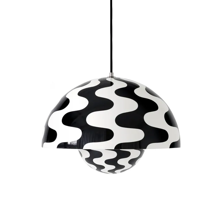 Lampa wisząca Flowerpot VP7 - Black-white pattern - &Tradition
