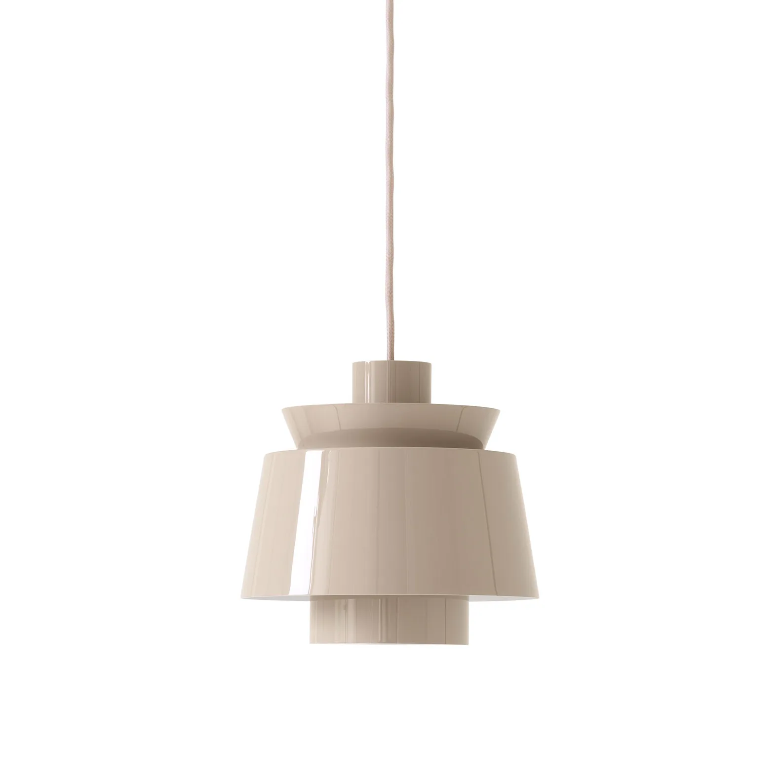 Lampa wisząca Utzon JU1, Grey beige, Ø22 cm &Tradition