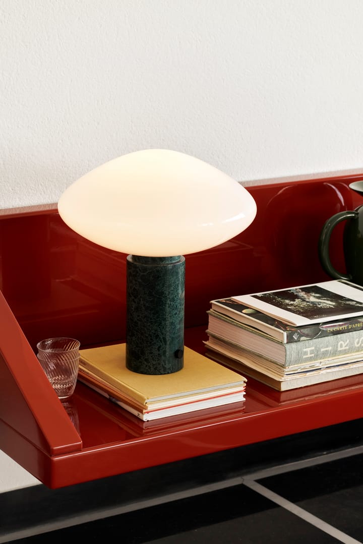 Mist AP17 lampa stołowa Ø37 cm, Matt White & Guatemala Verde &Tradition